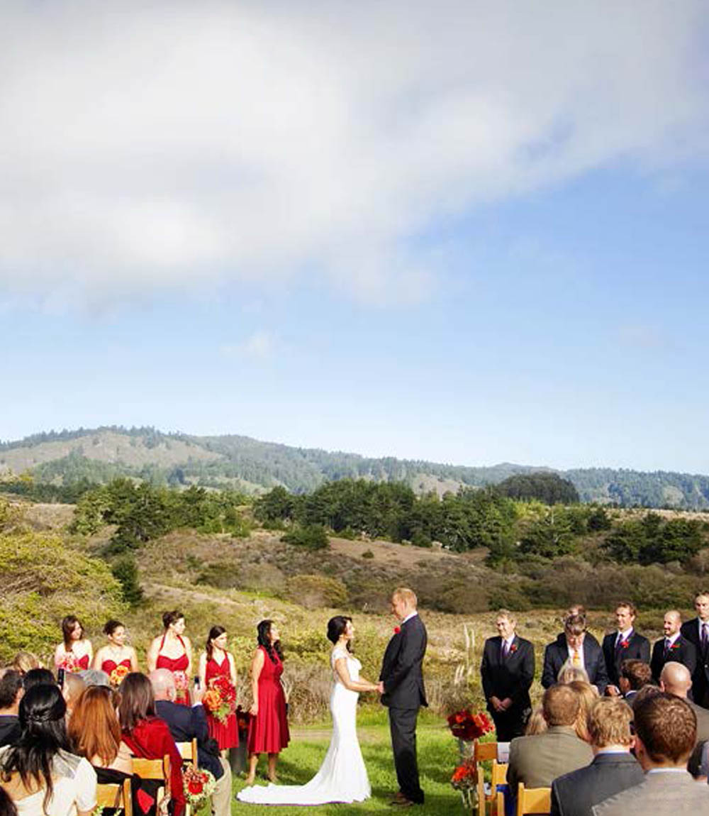 Outdoor wedding venue near San Francisco